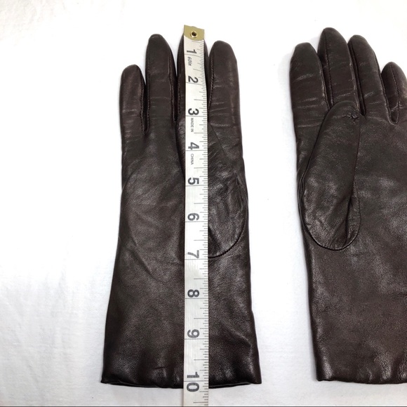 🔵 LL Bean Cashmere Lined Leather Gloves - Picture 7 of 8